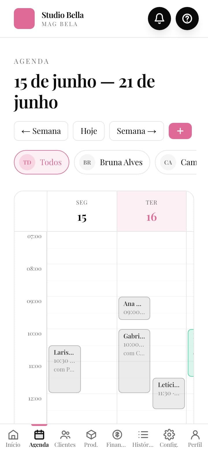 Agenda semanal